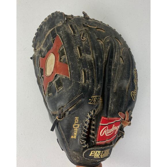 Rawlings BG-FB Black Gold LHT Oil Treated Leather 13" first base-ball glove - Picture 4 of 5